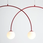 Lampa Wisząca Una 4 Bordowy L 1116L15_L Aldex - zdjęcie dodatkowe 2