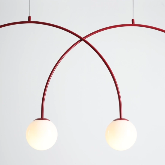 Lampa Wisząca Una 4 Bordowy L 1116L15_L Aldex - zdjęcie dodatkowe 2