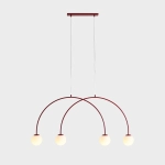 Lampa Wisząca Una 4 Bordowy S 1116L15_S Aldex - zdjęcie dodatkowe 5
