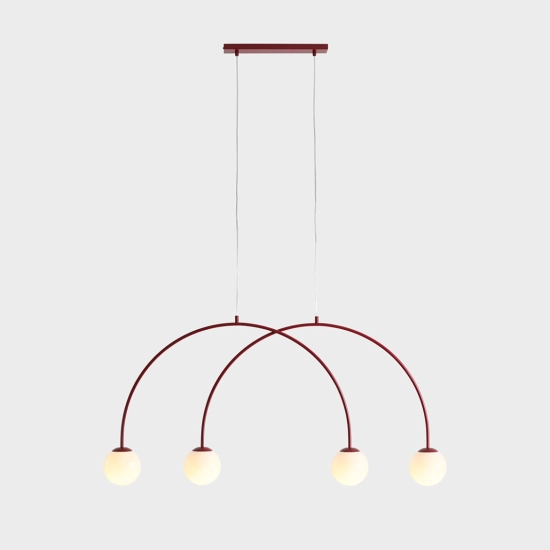 Lampa Wisząca Una 4 Bordowy S 1116L15_S Aldex - zdjęcie dodatkowe 5