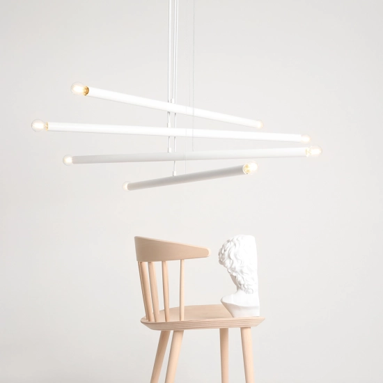 Lampa Wisząca TUBO 8 Biały 1072P Aldex - zdjęcie dodatkowe 1