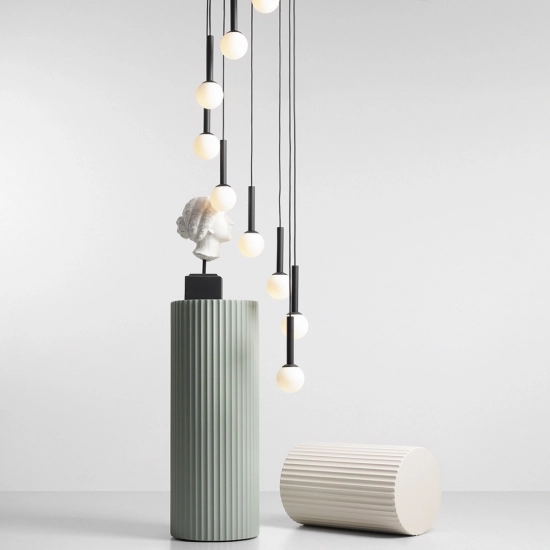 Lampa Wisząca Riu 9 RING Czarny 1117N1 Aldex - zdjęcie dodatkowe 5