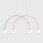 LAMPA WISZĄCA UNA 4 CORAL S 1116L11_S Aldex - zdjęcie dodatkowe 3