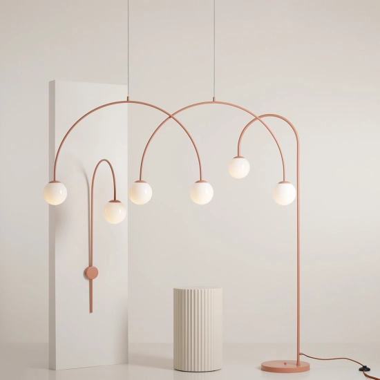 Lampa Stojąca Una Koralowy 1116A11 Aldex - zdjęcie dodatkowe 3