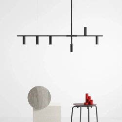 LAMPA WISZĄCA TREVO 6 ALL BLACK 1104K1 ALDEX - zdjęcie dodatkowe 1