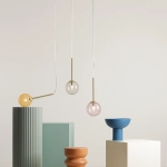 Lampa Wisząca BOSSO MINI 14 Wielokolorowy (pudrowy Róż) Żarówka W Zestawie 1119XXS40_BR Aldex - zdjęcie dodatkowe 2
