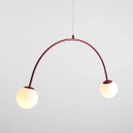 Lampa Wisząca Una 2 Bordowy 1116H15 Aldex - zdjęcie dodatkowe 2