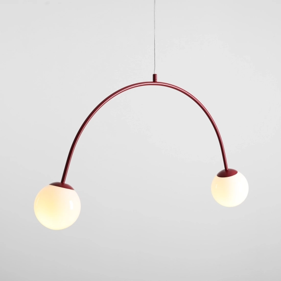 Lampa Wisząca Una 2 Bordowy 1116H15 Aldex - zdjęcie dodatkowe 2