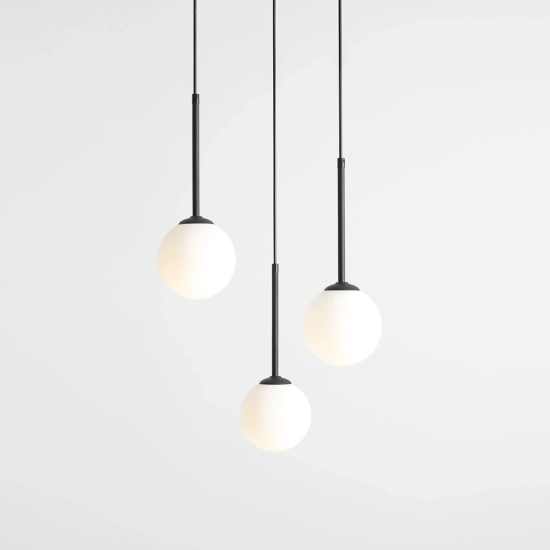 LAMPA WISZĄCA BOSSO 3 RING BLACK 1087E1_R ALDEX - zdjęcie dodatkowe 4