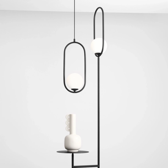 LAMPA WISZĄCA RIVA BLACK 1086G1 ALDEX - zdjęcie dodatkowe 4