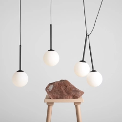 LAMPA WISZĄCA BOSSO 4 BLACK 1087L1 ALDEX - zdjęcie dodatkowe 1