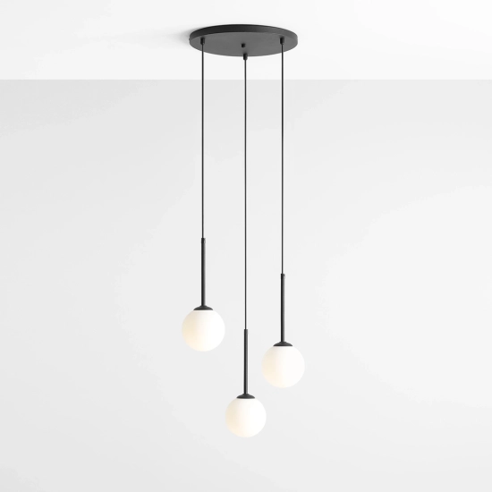 LAMPA WISZĄCA BOSSO 3 RING BLACK 1087E1_R ALDEX - zdjęcie dodatkowe 5