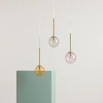 Lampa Wisząca BOSSO MINI 14 Wielokolorowy (pudrowy Róż) Żarówka W Zestawie 1119XXS40_BR Aldex - zdjęcie dodatkowe 5