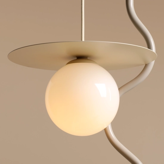 LAMPA WISZĄCA LOOP CREAM S 1125G9_S Aldex - zdjęcie dodatkowe 3