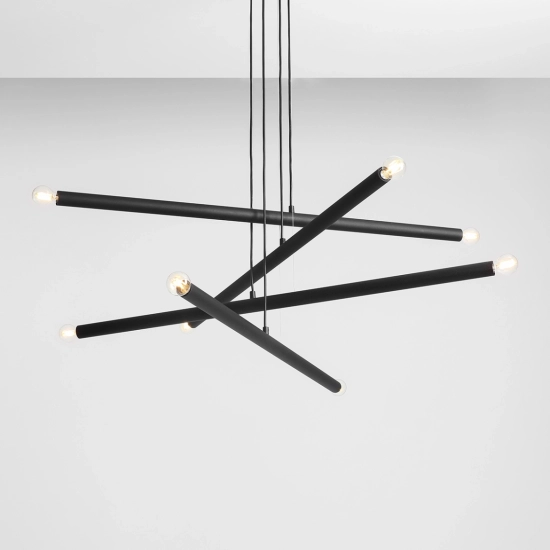 LAMPA WISZĄCA TUBO 8 BLACK 1072P1 ALDEX - zdjęcie dodatkowe 2