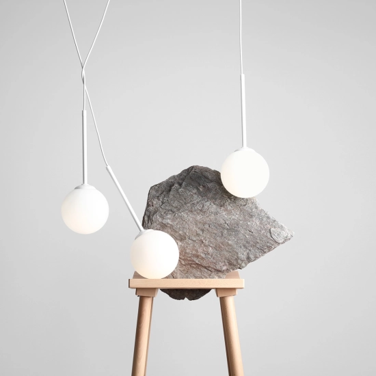 LAMPA WISZĄCA BOSSO 3 WHITE 1087E ALDEX - zdjęcie dodatkowe 1