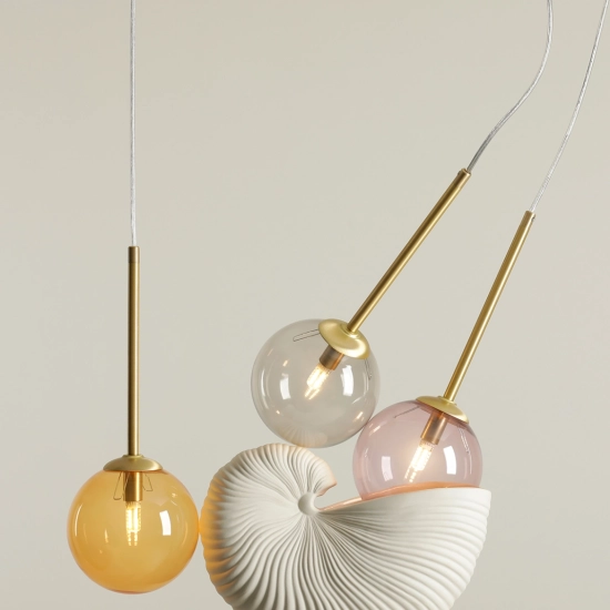 Lampa Wisząca BOSSO 3 Wielokolorowy Żarówka W Zestawie 1119E_40 Aldex - zdjęcie dodatkowe 4