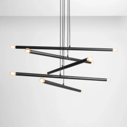 ŻYRANDOL 10-PŁ TUBO BLACK 1072M1 ALDEX - zdjęcie dodatkowe 1