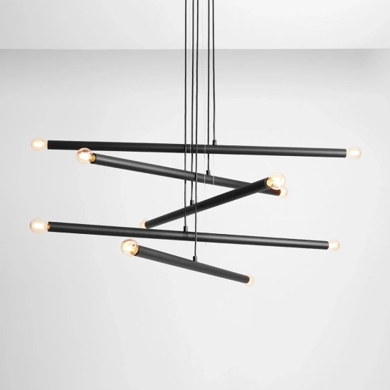 ŻYRANDOL 10-PŁ TUBO BLACK 1072M1 ALDEX - zdjęcie dodatkowe 1