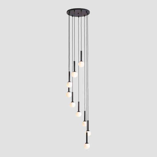 Lampa Wisząca Riu 9 RING Czarny 1117N1 Aldex - zdjęcie dodatkowe 2