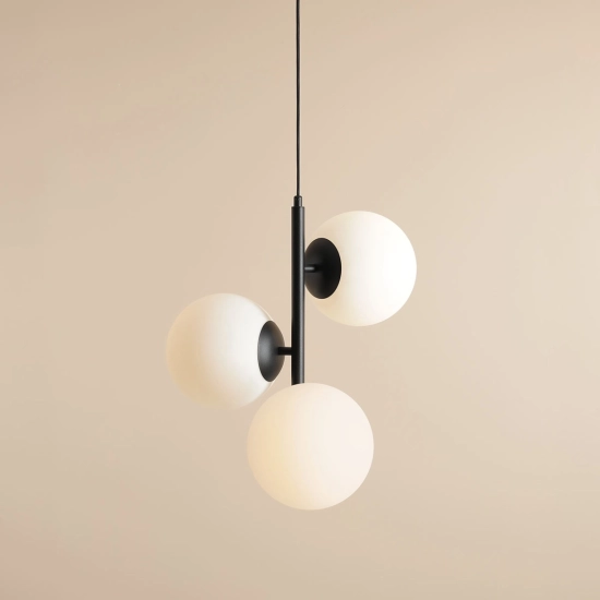 Lampa Wisząca Fin 3 Czarny M 1120E1_M Aldex - zdjęcie dodatkowe 1