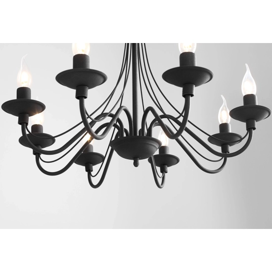 Lampa wisząca RÓŻA CZARNA 397P1 ALDEX - zdjęcie dodatkowe 4