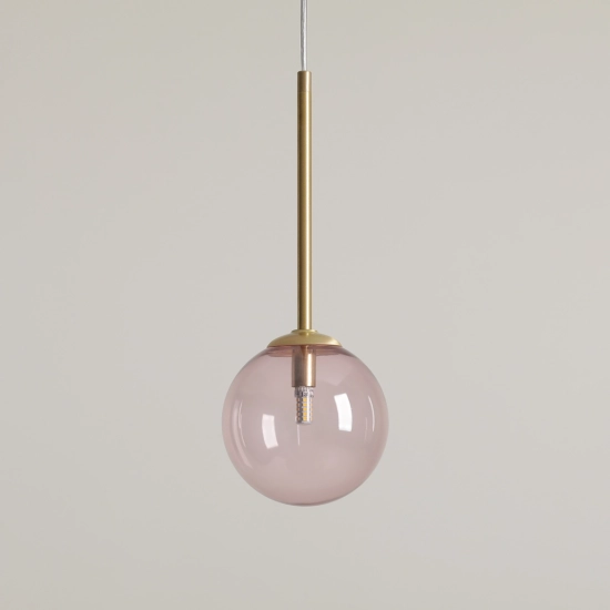 Lampa Wisząca BOSSO MINI 14 Wielokolorowy (pudrowy Róż) Żarówka W Zestawie 1119XXS40_BR Aldex - zdjęcie dodatkowe 1
