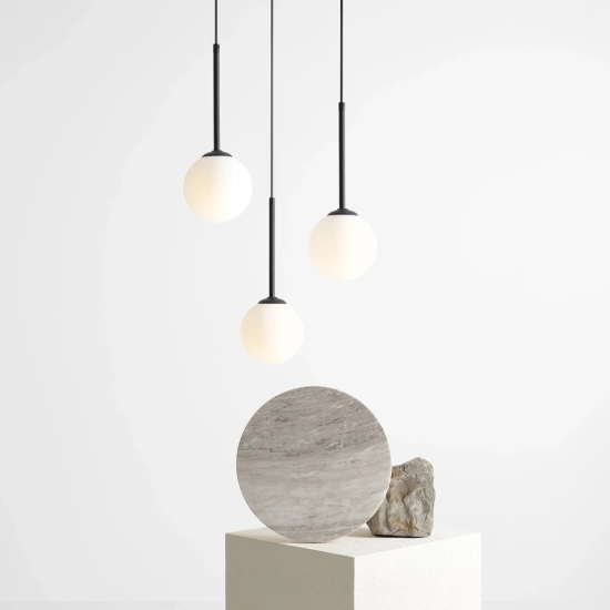 LAMPA WISZĄCA BOSSO 3 RING BLACK 1087E1_R ALDEX - zdjęcie dodatkowe 2