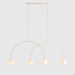 Lampa Wisząca Una 4 Kremowy L 1116L9_L Aldex - zdjęcie dodatkowe 1