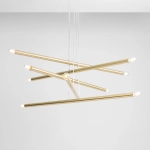 LAMPA WISZĄCA TUBO 10 BRASS 1072M40 ALDEX - zdjęcie dodatkowe 3
