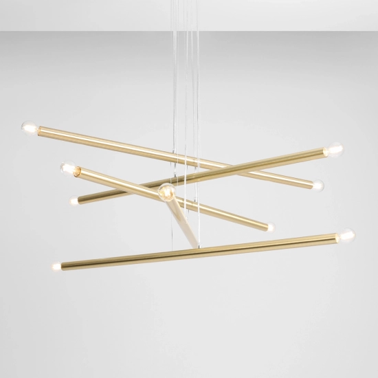 LAMPA WISZĄCA TUBO 10 BRASS 1072M40 ALDEX - zdjęcie dodatkowe 3