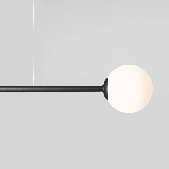 LAMPA WISZĄCA 2-PŁ. PURE BLACK (średnica klosza 14cm) 1064H1 ALDEX - zdjęcie dodatkowe 5