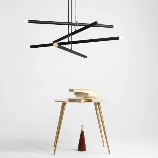 LAMPA WISZĄCA TUBO 8 BLACK 1072P1 ALDEX - zdjęcie dodatkowe 4