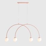 LAMPA WISZĄCA UNA 4 CORAL S 1116L11_S Aldex - zdjęcie dodatkowe 1