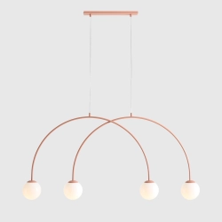 LAMPA WISZĄCA UNA 4 CORAL S 1116L11_S Aldex - zdjęcie dodatkowe 1