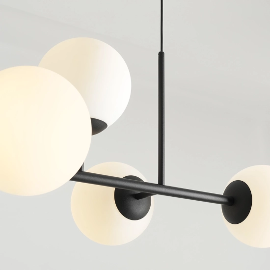 Lampa Wisząca Fin 6 Czarny 1120K1 Aldex - zdjęcie dodatkowe 2