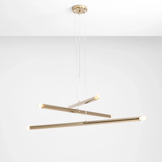 LAMPA WISZĄCA TUBO 6 GOLD 1072K30 ALDEX - zdjęcie dodatkowe 3