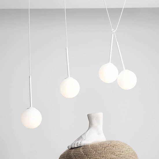 LAMPA WISZĄCA BOSSO 4 WHITE 1087L ALDEX - zdjęcie dodatkowe 5