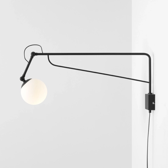 KINKIET SOHO GLASS DUŻY BLACK 1105C1_D ALDEX - zdjęcie dodatkowe 6