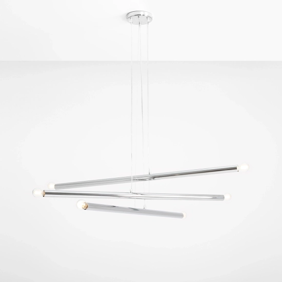 Lampa Wisząca TUBO 6 Chrom 1072K4 Aldex - zdjęcie dodatkowe 1
