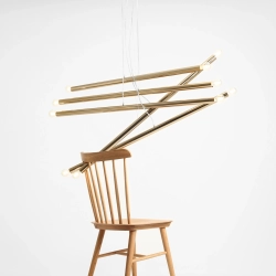 LAMPA WISZĄCA TUBO 10 GOLD 1072M30 ALDEX - zdjęcie dodatkowe 1