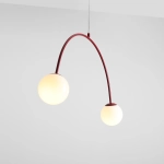 Lampa Wisząca Una 2 Bordowy 1116H15 Aldex - zdjęcie dodatkowe 5