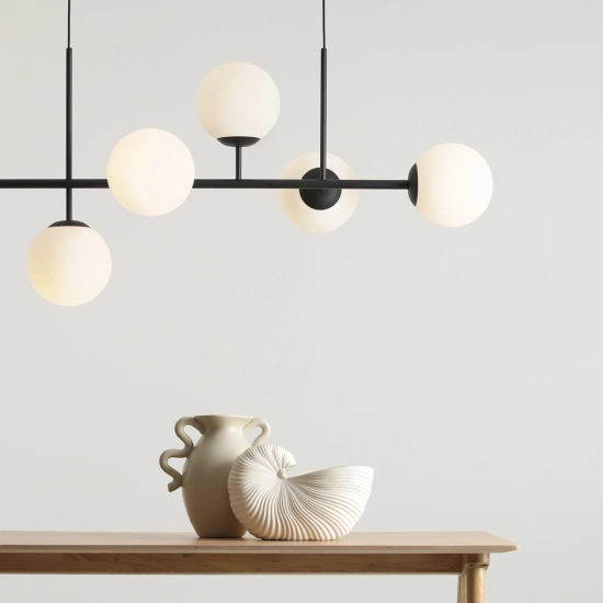 Lampa Wisząca Fin 6 Czarny 1120K1 Aldex - zdjęcie dodatkowe 3