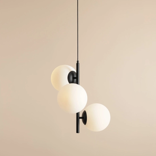 Lampa Wisząca Fin 3 Czarny M 1120E1_M Aldex - zdjęcie dodatkowe 2