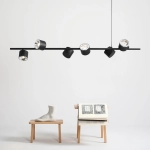 Lampa wisząca 6-PŁ BOT BLACK 1047K ALDEX - zdjęcie dodatkowe 5