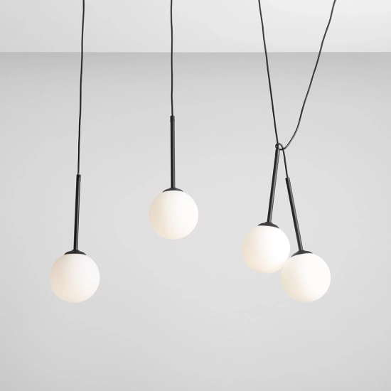 LAMPA WISZĄCA BOSSO 4 BLACK 1087L1 ALDEX - zdjęcie dodatkowe 2