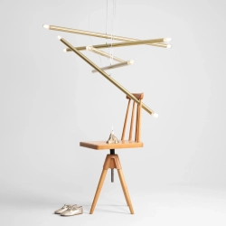 LAMPA WISZĄCA TUBO 10 BRASS 1072M40 ALDEX - zdjęcie dodatkowe 1