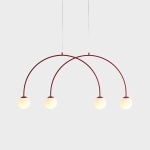 Lampa Wisząca Una 4 Bordowy S 1116L15_S Aldex - zdjęcie dodatkowe 1