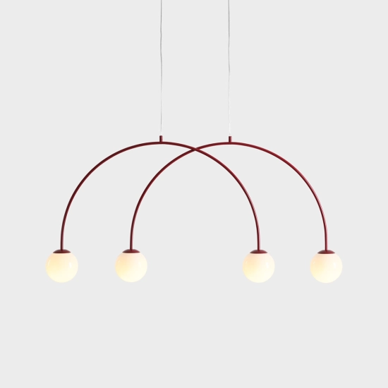 Lampa Wisząca Una 4 Bordowy S 1116L15_S Aldex - zdjęcie dodatkowe 1