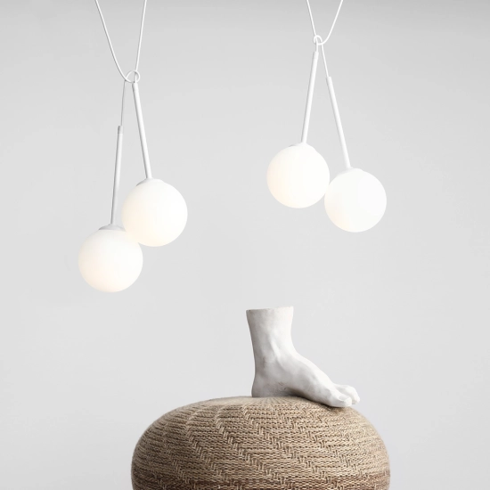 LAMPA WISZĄCA BOSSO 4 WHITE 1087L ALDEX - zdjęcie dodatkowe 1